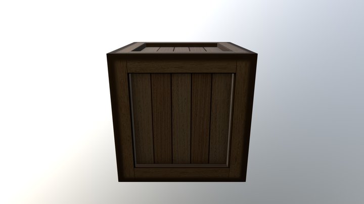 Crate Box 2 3D Model