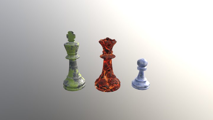Chess Textured 3D Model