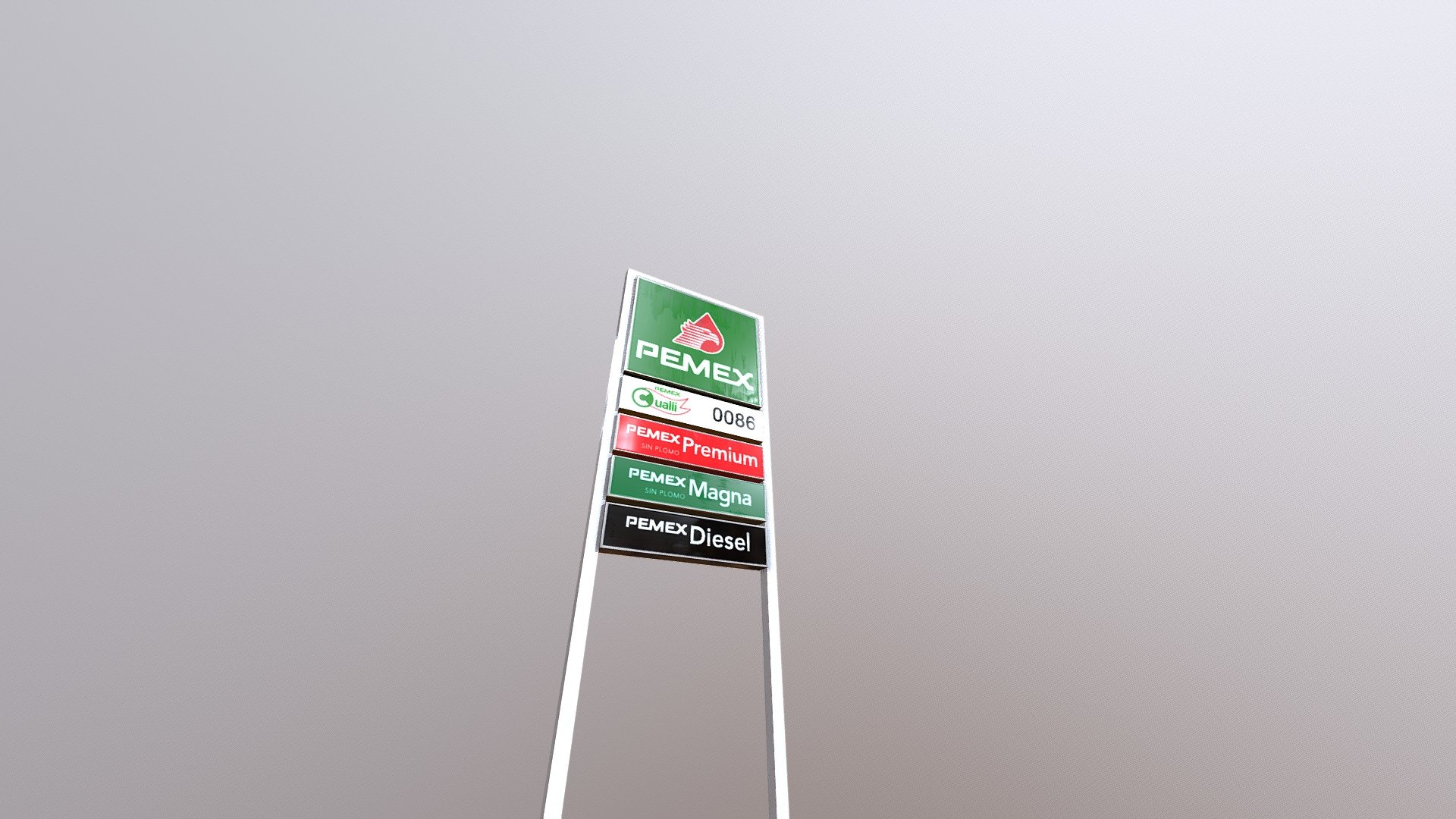 Advertisement of Mexican Gas Station (PEMEX)