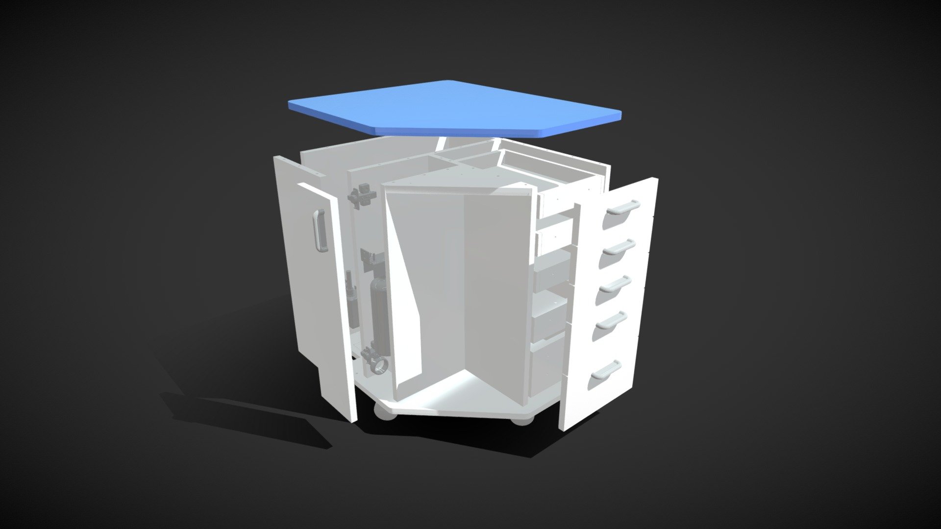 Custom Dental Cabinet - Exploded View - 3D model by microvellum ...