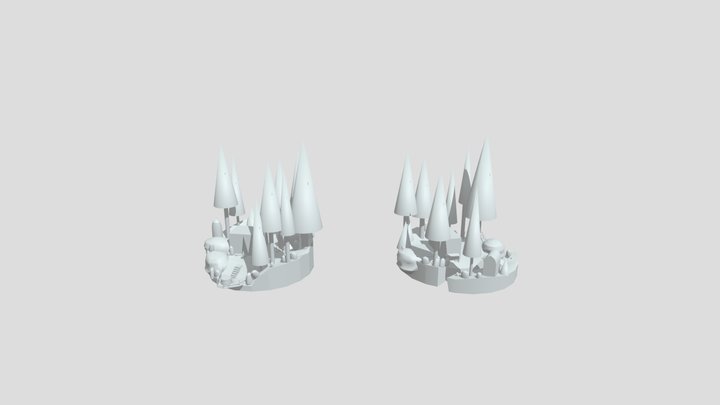 Eco House - Blockout 3D Model