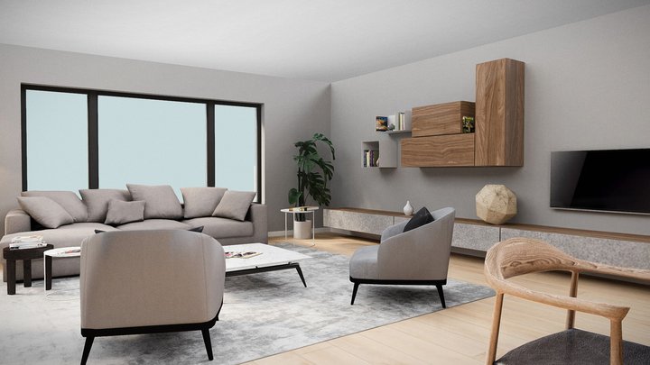 M17 Apartment VR 3D Plan 3D Model