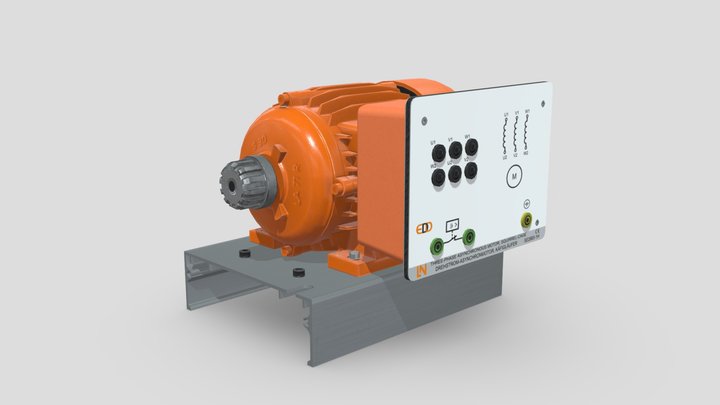 Three Phase A Sync Motor - SE2683-1H 3D Model