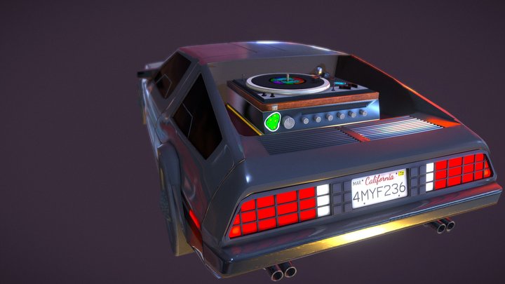Custom DMC 12 DeLorean 3D Model
