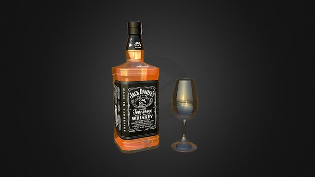 3d Jack Daniels 3D Model