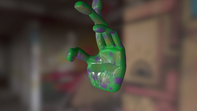 Maya Hand 3D Model