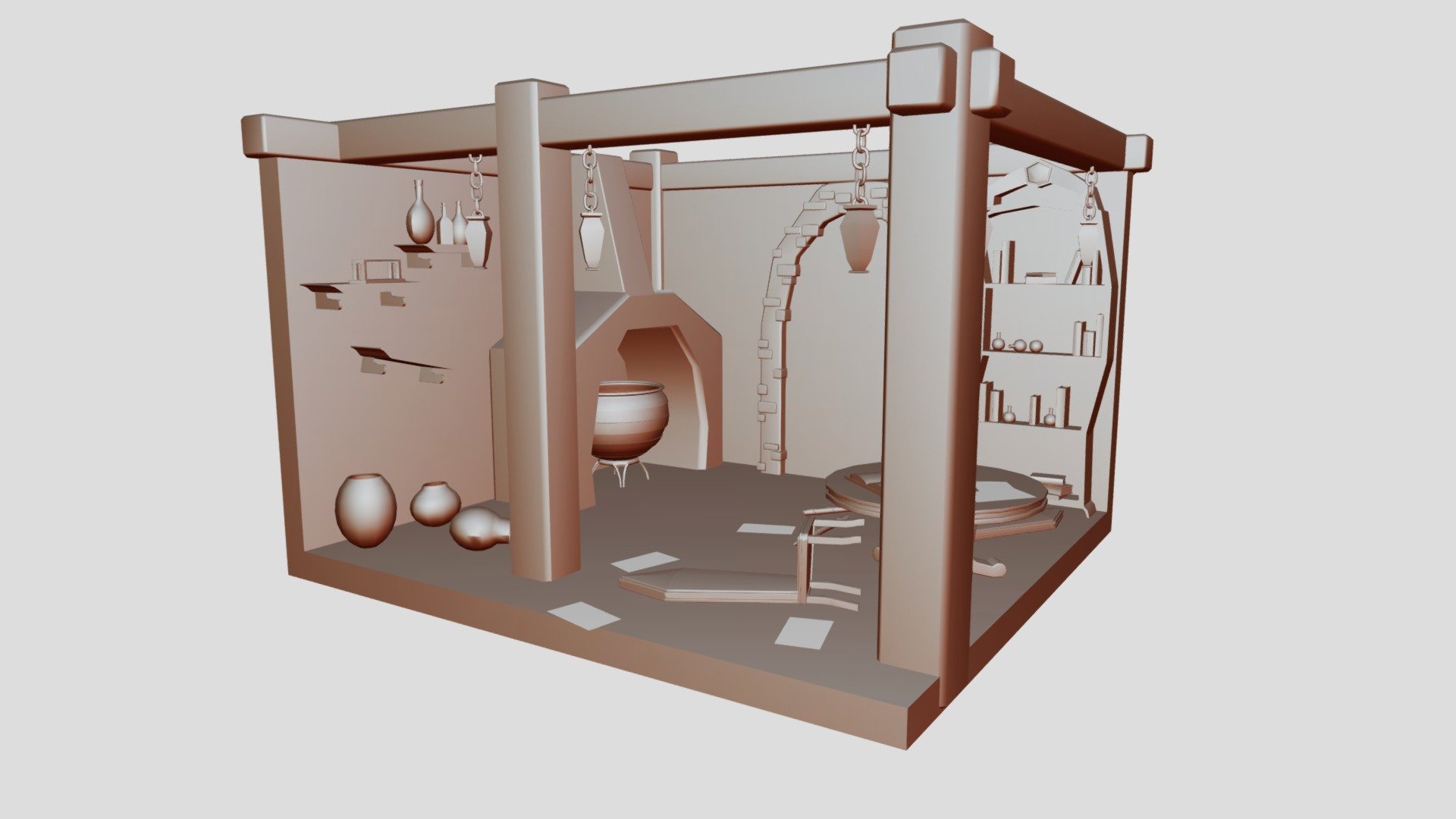 [3D] Novice Sorcerer - Diorama