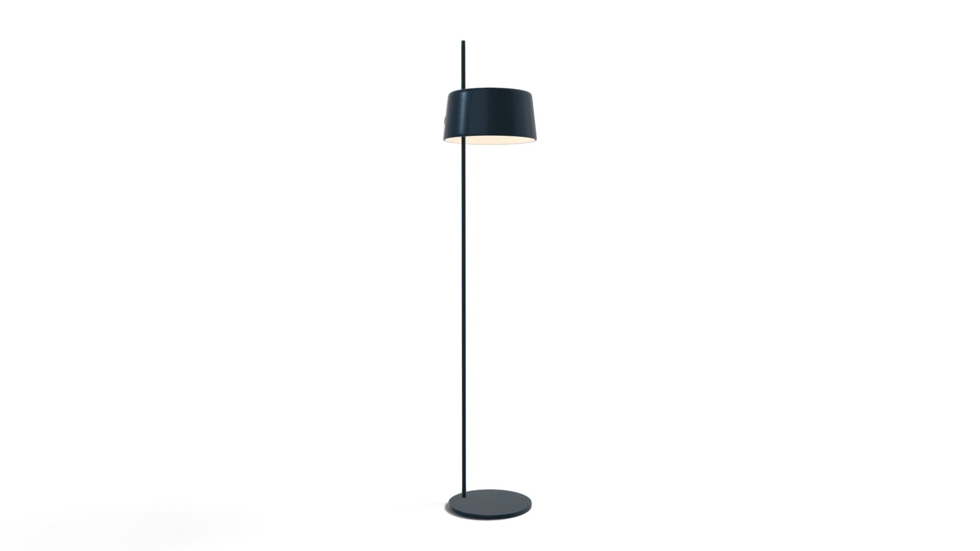 Zoom Height Adjustable Floor Light, Slate Blue