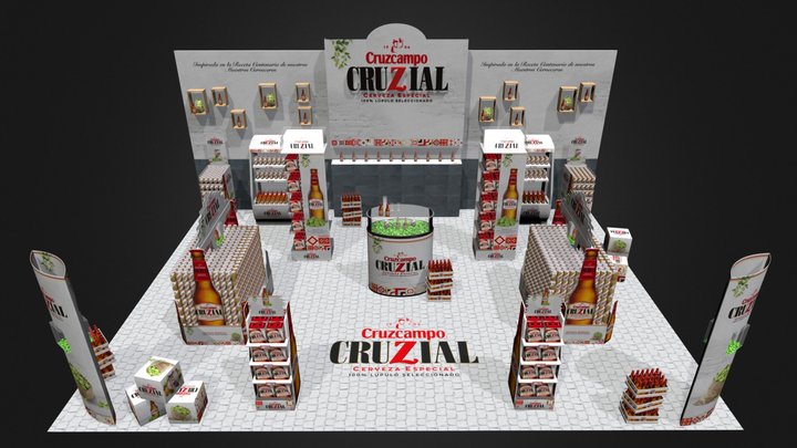 Espacio en centro comercial 3D Model