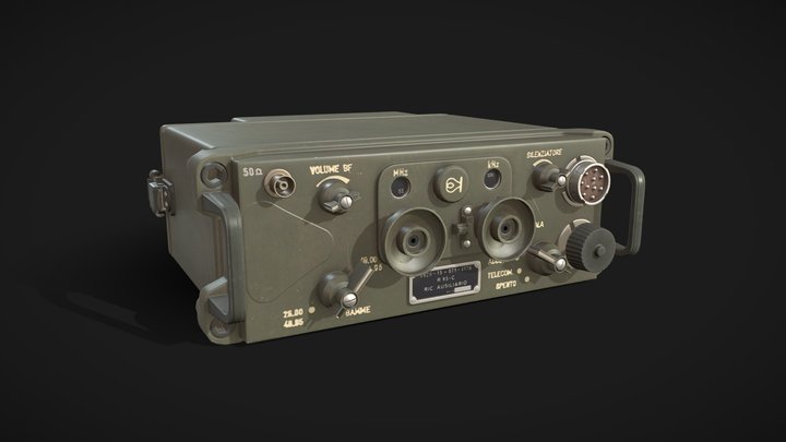 Elmer Military Radio Receiver R95-C 3D Model