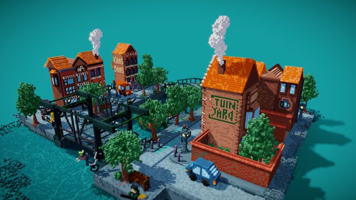 Little Amsterdam - Find the 10 Pieces of Cheese 3D Model