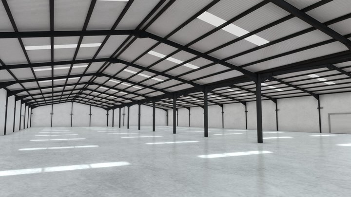 VR Warehouse for Car & Product Showcase 2022 3D Model