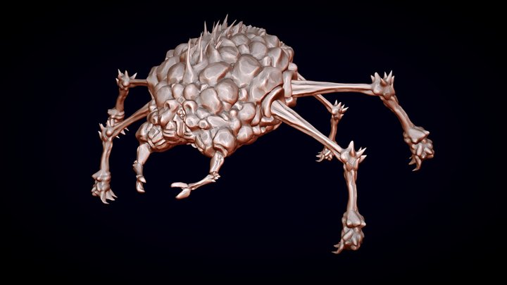 Deep sea crab beast 3D Model