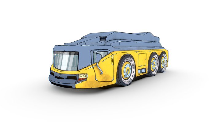 Car - bus "N.Vi.Ve" (concept) 3D Model