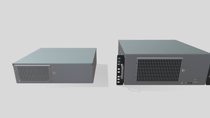 KCO Series Fanned Industrial Computers 3D Model