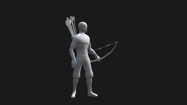 Archer Animation 3D Model