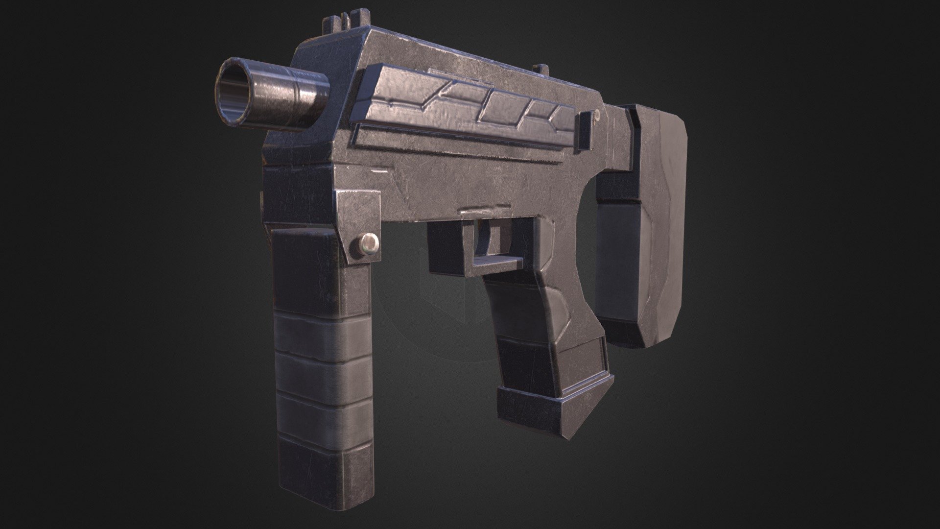 Halo - Smg - 3d Model By Hakuru15 [664c47c] - Sketchfab