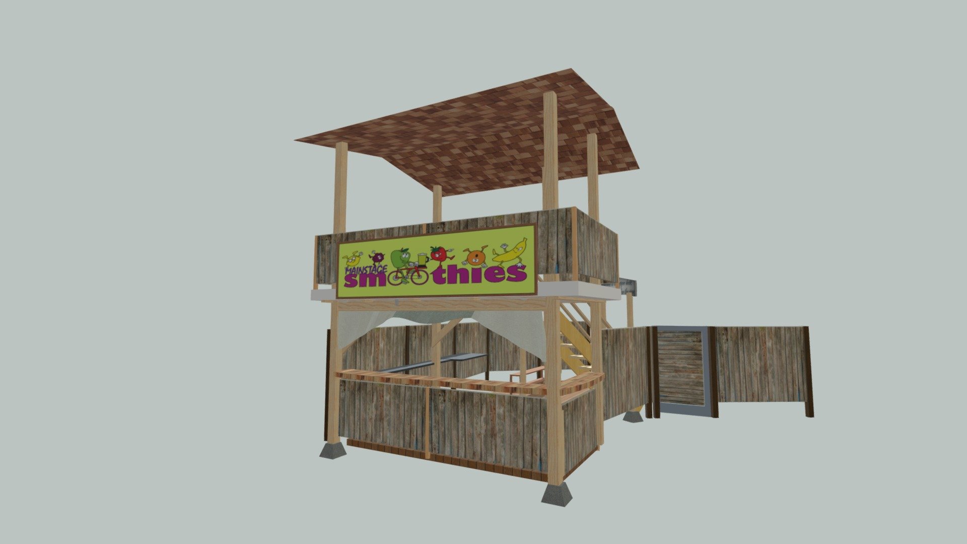 OCF Booth 252 Low Poly