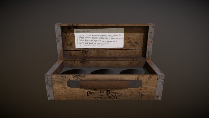 wooden boule box