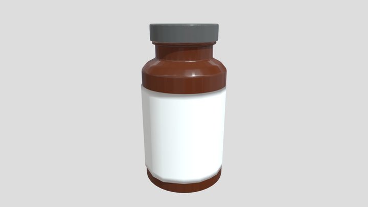 Vitamin Bottle 3D Model