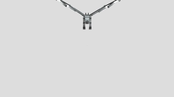 cool black & white dragon 3D Model