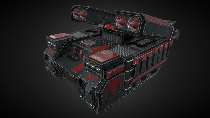 Harkonnen Missile Tank - Emperor:Battle for Dune 3D Model