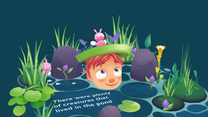 Creatures of the Pond 3D Model