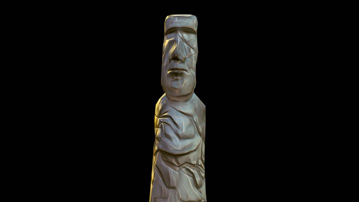 Moai statue from Easter Island 3D Model