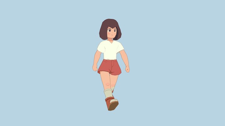 LowPoly Character 3D Model