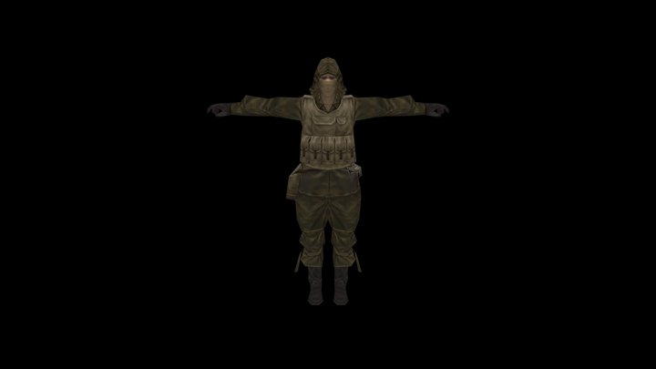 PSP MGS Portable Ops KGB Soldier – Modello 3D gratuito STL