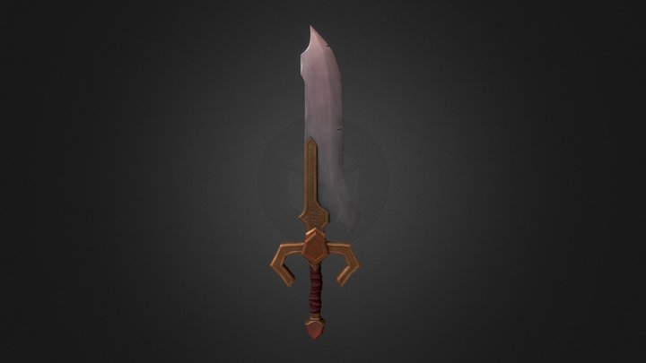 Stylised Sword 3D Model