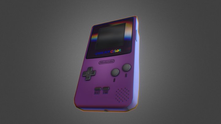 Gameboy Color 3D Model