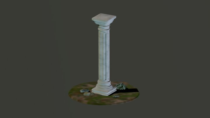 concrete pillar 3D Model