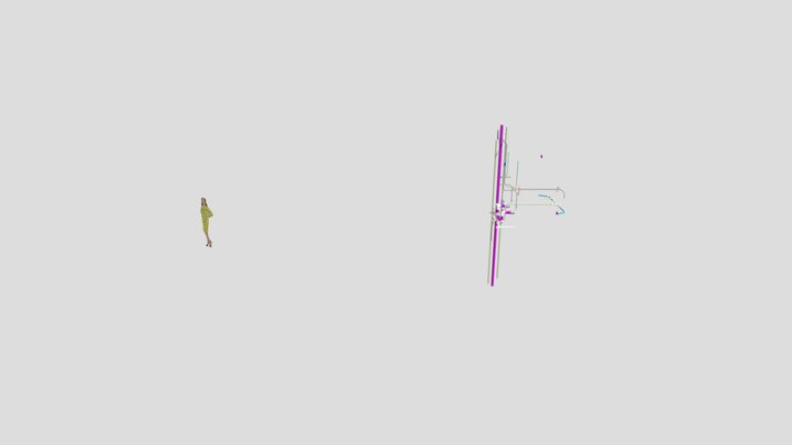 Detalhes do Sanitário e Esgoto de 1 quarto 3D Model