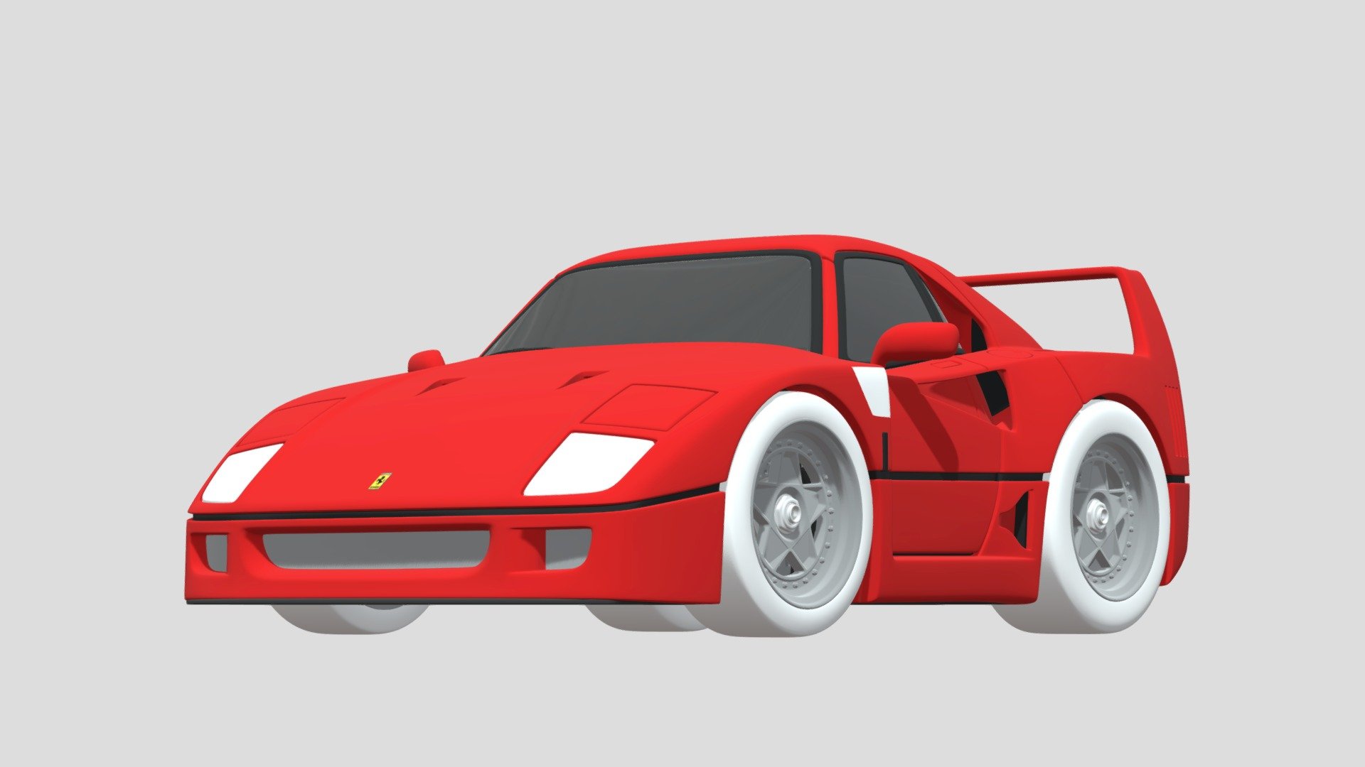 Ferrari F40 - 3D model by L.A.M.B_toy (@lambtoy) [6655811]