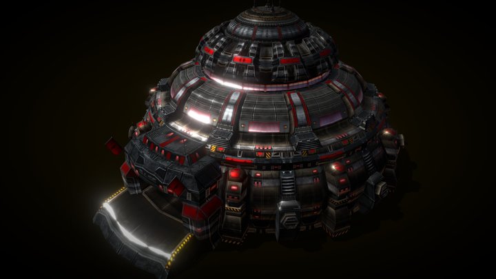 3DRT - Sci-Fi building - Armory 3D Model