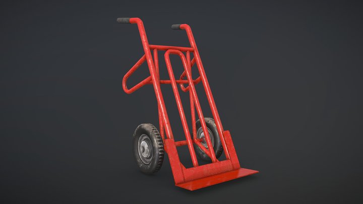 Hand Truck 3D Model