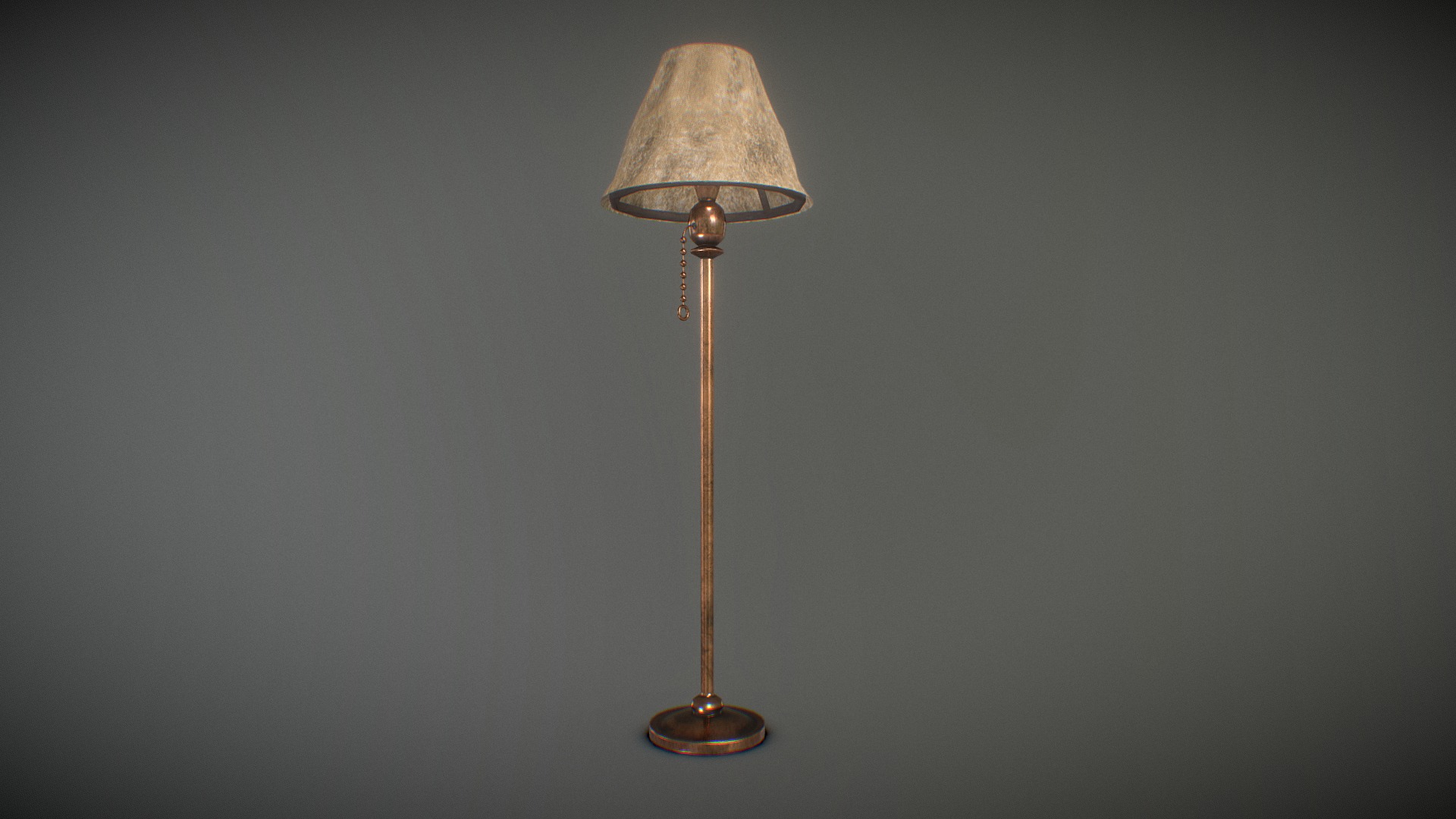 3D model Floor Lamp - This is a 3D model of the Floor Lamp. The 3D model is about a lamp with a shade.