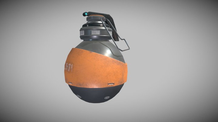 grenade sci fi 3D Model