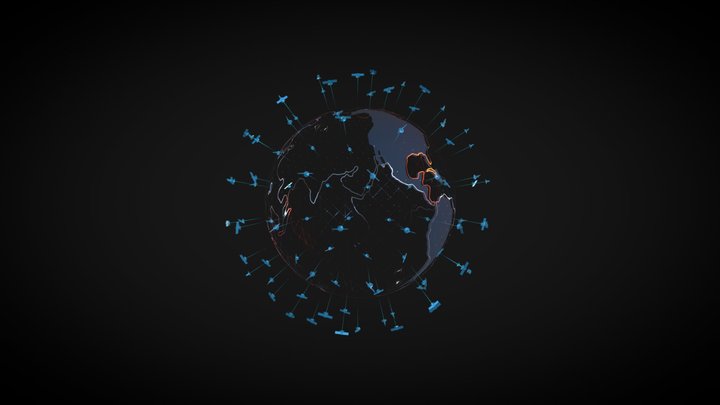 Earth Orbit 3D Model