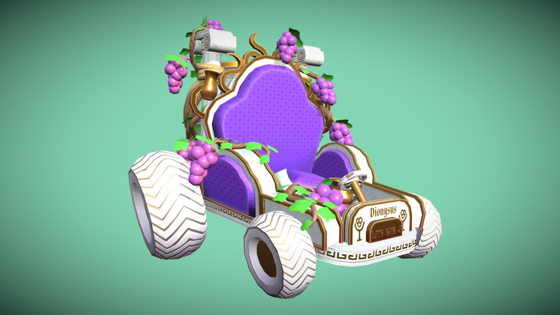 God Of Wine Kart - 3D model by VincyenzoClaes [665bc73] - Sketchfab