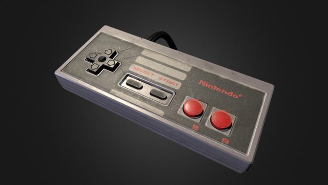 NES Controller 3D Model