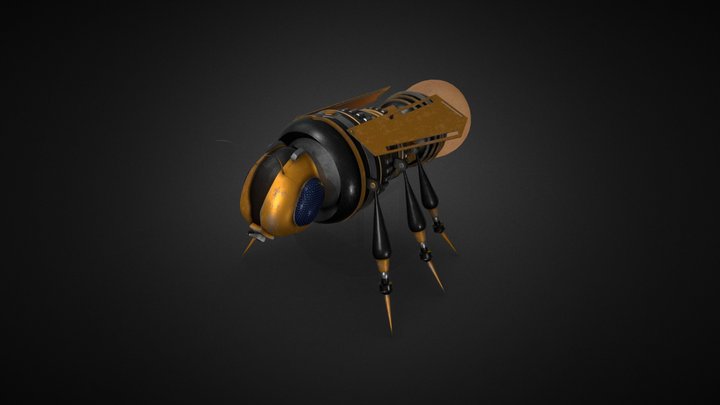 Steampunk Lightning Bug 3D Model