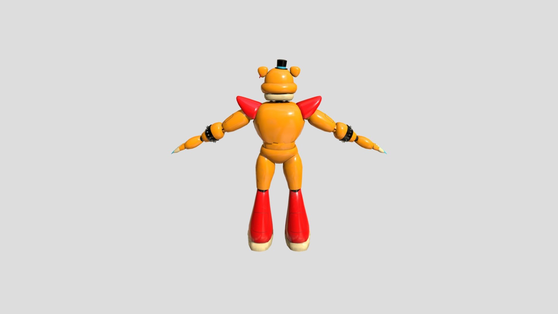 Glamrock-freddy-fnaf-security-breach Usdz - 3D Model By FNAF197 ...