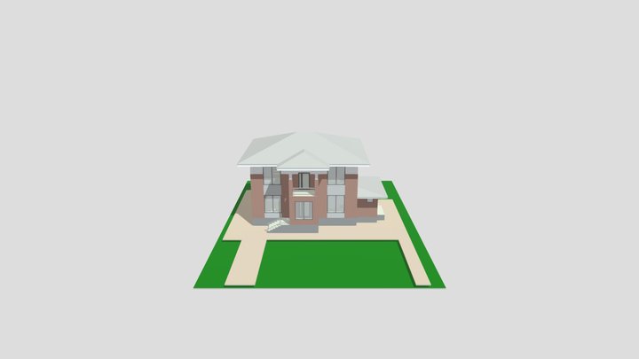 2эт дом Кара-Балта2 3D Model