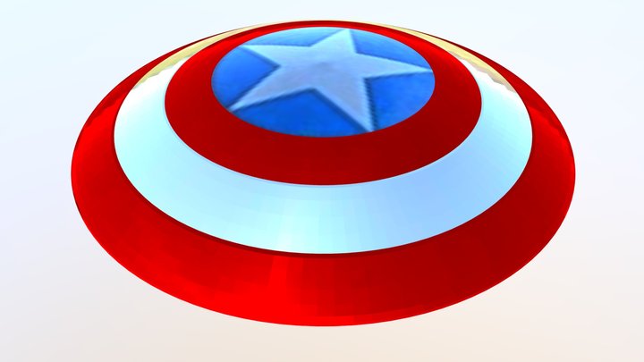 Captain America's Shield 3D Model