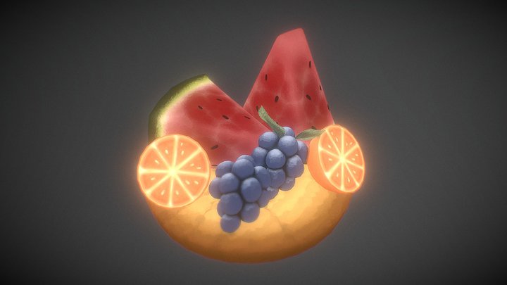 Summer Fruits 3D Model