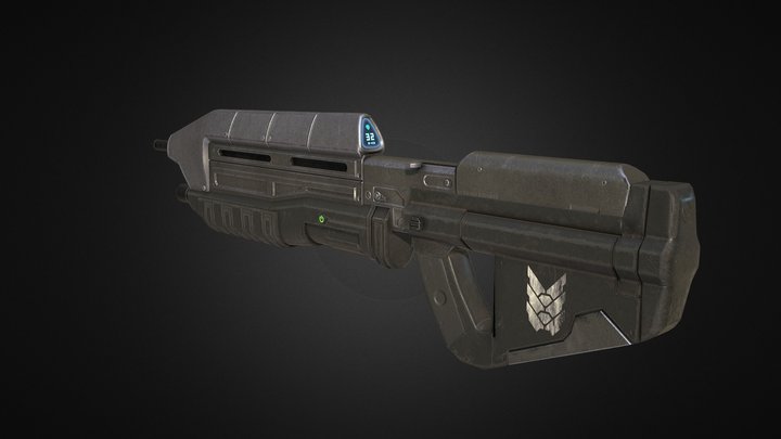 MA5C Assault rifle 3D Model