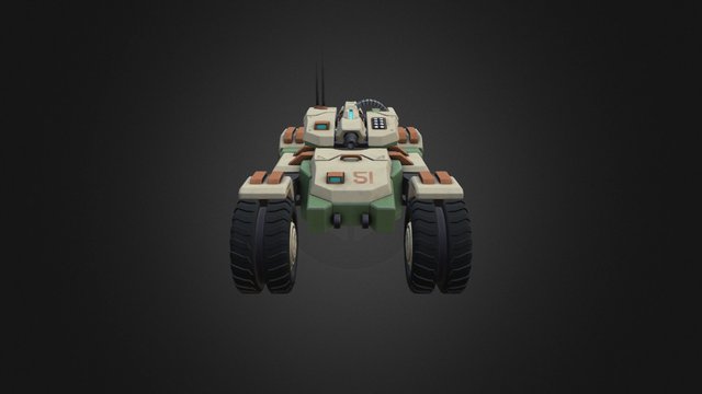 Phanter Combat Drone 3D Model