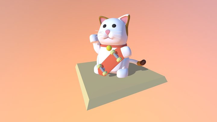 Maneki Neko 3D Model